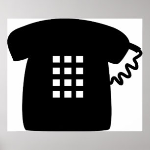 Retro Telefon Poster