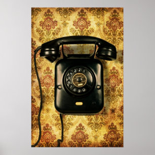 Retro Telefon Poster