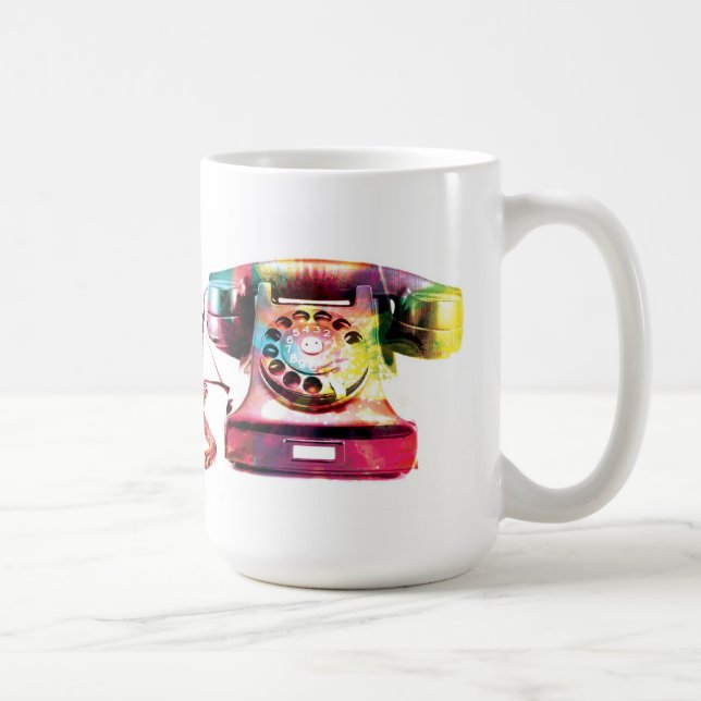 Retro Telefon-Tasse Kaffeetasse (Rechts)