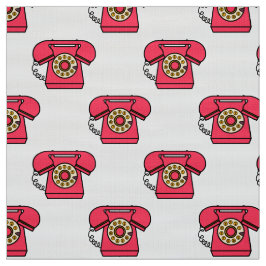 Retro-Telefonmuster Stoff