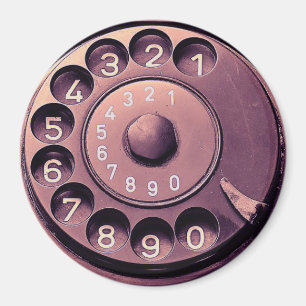 Retro-Telefonwählscheibe Magnet