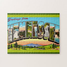 Retro Tennessee Greeting Postcard