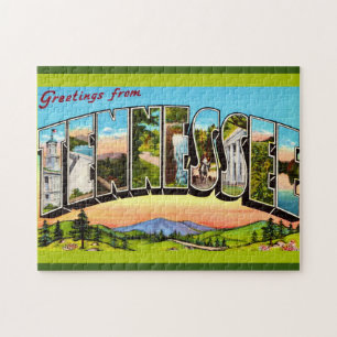 Retro-Tennessee-Grußpostkarte