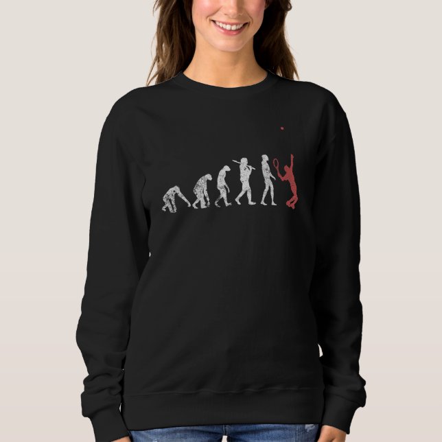 Retro-Tennis-Evolution Sweatshirt (Vorderseite)