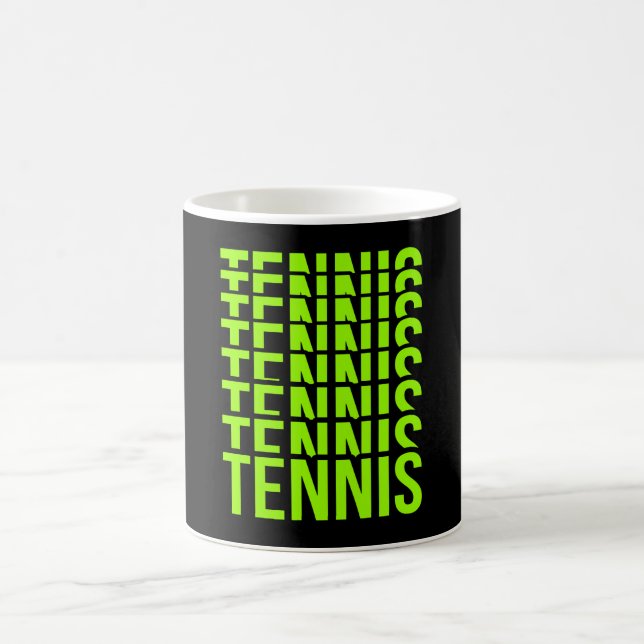 Retro Tennis Lover Sporttrainer Grafik Kaffeetasse (Mittel)