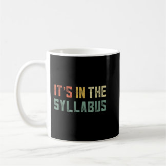 Retro Tenure Professor für seine Arbeit in der Uni Kaffeetasse