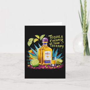 Retro Tequila trinkt Tequila billiger als ein Drit Karte