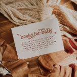 Retro Terracotta Babydusche Bücher für Kinder Begleitkarte<br><div class="desc">Das ist ein Retro-Babyduschbücher zum Thema Terrakotta für die Babyschale. Bearbeiten Sie die meisten* Formulierungen und Farben auf diesem Retro laden Sie die Karte ein, um sie Ihrem Event-Thema persönlichem Stil anzupassen! (die Wörter "Bücher für Baby" sind nicht bearbeitbar, aber Sie können die Farben ändern!) // Für passende Designs, suchen...</div>