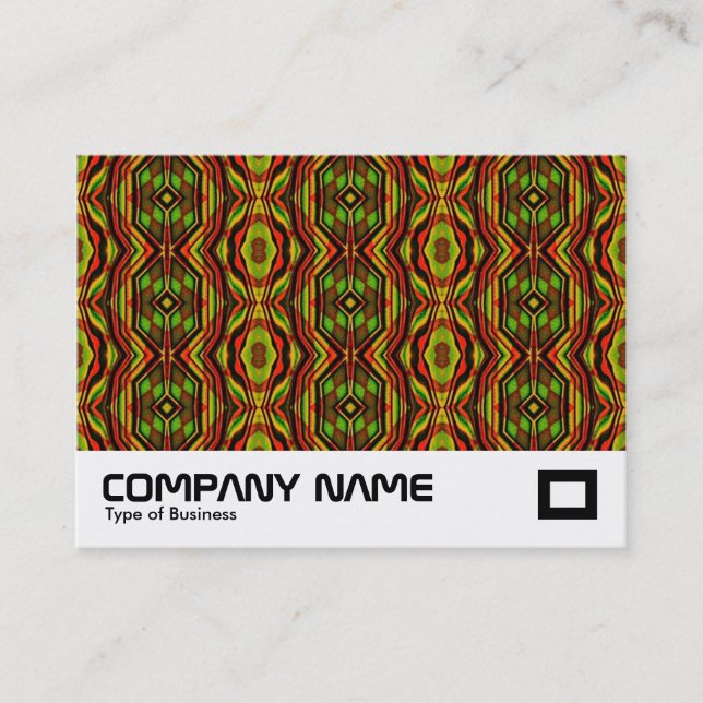 Retro Terrazzo Muster Visitenkarte (Vorderseite)