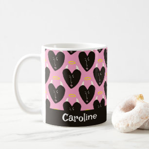 Retro Teufelsherzen Kitschy Küchenname Kaffeetasse