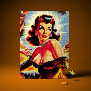 Retro teuflisches Pin-up