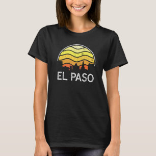 Retro Texas El Paso Besucher Skyline Vintag Urban T-Shirt