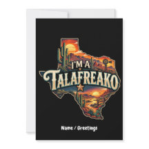Retro-Texas-Wüsten-Sonnenuntergang 'Ich bin ein Ta