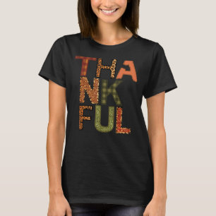 Retro Thankful Teacher Dankbarkeit gesegnete Lehre T-Shirt