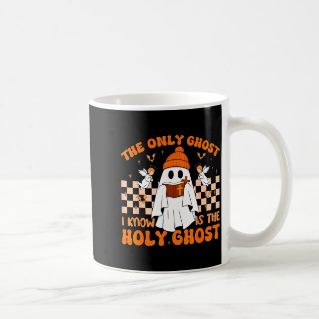 Retro The Only Ghost I Know Is The Holy Christian  Kaffeetasse (Rechts)