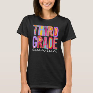 Retro Third Grade Dream Team Groovy Lehrer zurück T-Shirt