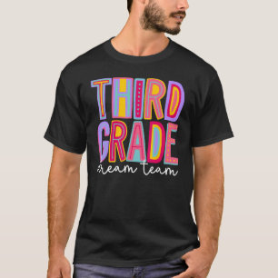 Retro Third Grade Dream Team Groovy Lehrer zurück T-Shirt
