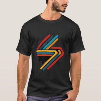 Retro-Thunderbolt-Grafik-T-Shirt T-Shirt
