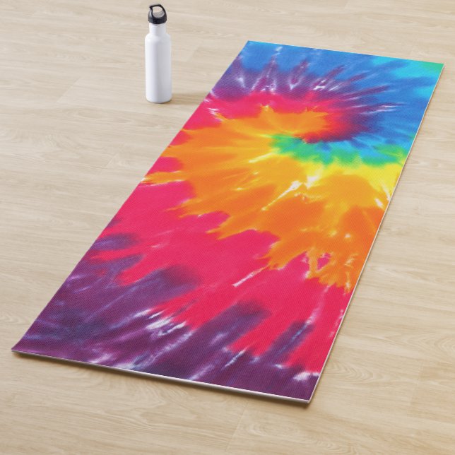 Retro Tie-dye Abstract Pattern Yogamatte (Beispiel)