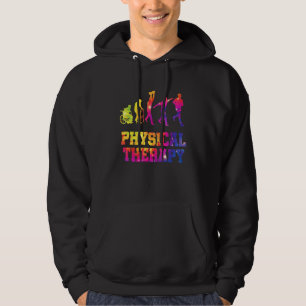 Retro Tie Dye Physiotherapie Evolution  PT Therape Hoodie