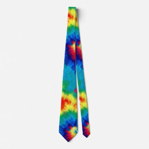 Retro-Tie-Dye-Psychedelik Krawatte