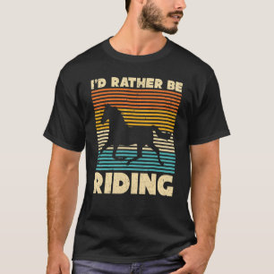 Retro-Tier Pferd Reiten Pferdereiter Pferd 1 T-Shirt