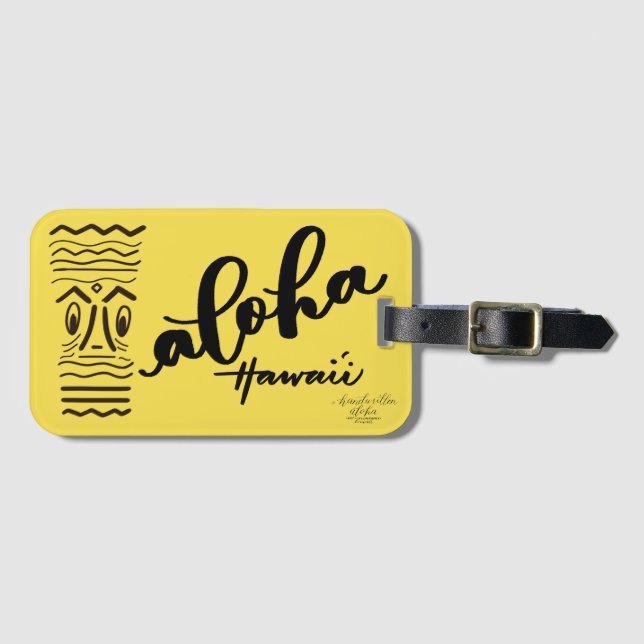 Retro Tiki Aloha Gepäck-Taschen-Umbau Gepäckanhänger (Vorderseite (Horizontal))