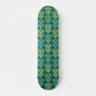 Retro Tiki Mask Muster Skateboard