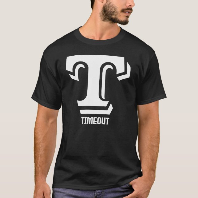 Retro Timeout - Bold Typografy T-Shirt (Vorderseite)