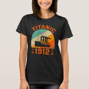 Retro Titanic 1912 Vintages Kreuzschiff T-Shirt