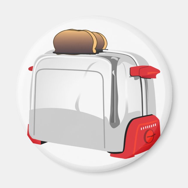 Retro Toaster Magnet (Vorne)