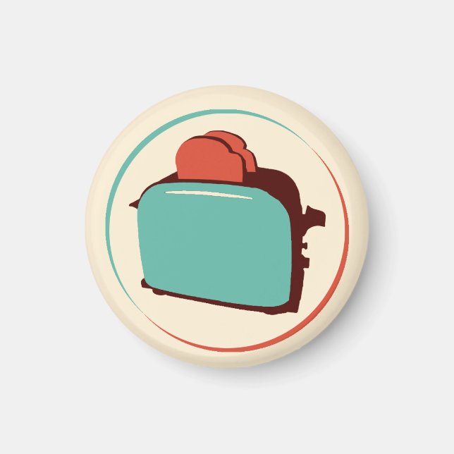 Retro-Toaster-Magnet Magnet (Vorne)