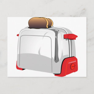 Retro Toaster Postkarte
