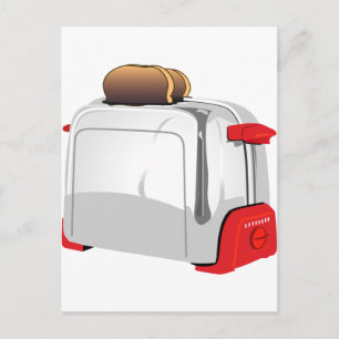 Retro Toaster Postkarte