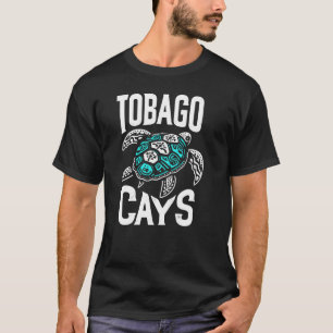 Retro Tobago Cays Sea Turtle, Karibischer Ozeanade T-Shirt