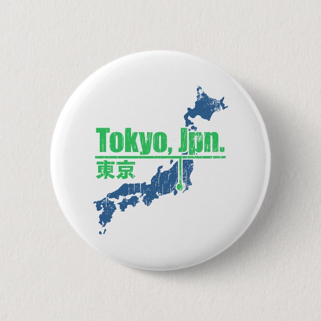 Retro Tokio Button (Vorderseite)