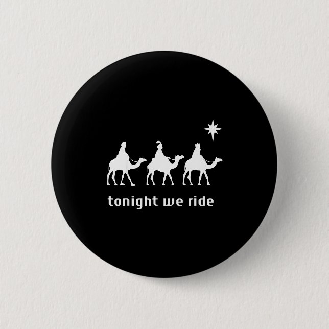 Retro Tonight We Ride Jesus Christians Religious C Button (Vorderseite)