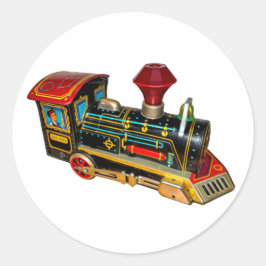 RETRO TOS TRAIN T - SHIRT RUNDER AUFKLEBER
