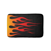 Retro Traditionelles Frisierte Auto Flames Custom 