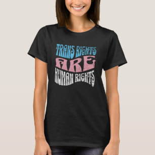 Retro Trans Recht sind Menschenrechte Transgender  T-Shirt