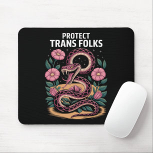 Retro Trans-Stolz Trans-Recht Trans-Personen schüt Mousepad