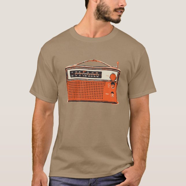 Retro Transistorradio T-Shirt (Vorderseite)