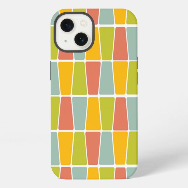 Retro Trapezoide iPhone Hülle (Rückseite)