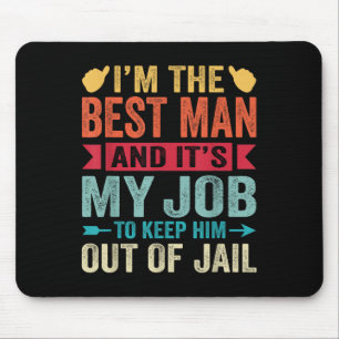 Retro Trauzeuge Wedding Trauzeugen Funny Bridal Ba Mousepad