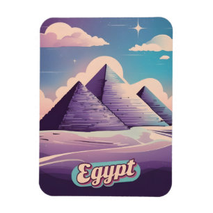 Retro Travel 80er Synthwave Alte Ägyptische Pyrami Magnet