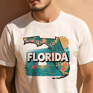 Retro Travel Iconic Florida Graphic T-Shirt