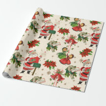 Retro Treasure Weihnachtswrapping Paper