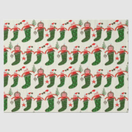 Retro Treasures Christmas Stockings Seidenpapier