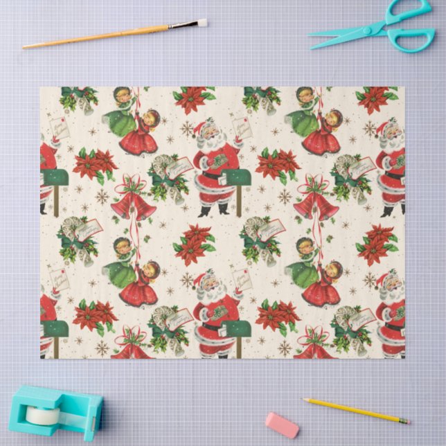 Retro Treasures Christmas Tissue Paper Seidenpapier (Basteln)