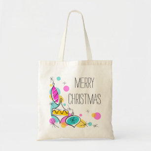 Retro Tree Baubles Corner Weihnachtsbudget Tasche